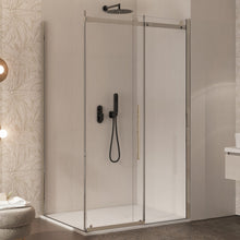 Carica l'immagine nel visualizzatore di Gallery, Box Doccia Due Lati Trasparente Anticalcare Porta Scorrevole H195 8mm EUCLIDE