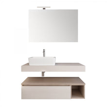 Carica l'immagine nel visualizzatore di Gallery, Composizione Bagno Sospesa Da 110cm Legno Rovere Duo-751