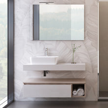 Carica l'immagine nel visualizzatore di Gallery, Composizione Bagno Sospesa Da 110cm Legno Rovere Duo-751