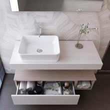 Carica l'immagine nel visualizzatore di Gallery, Composizione Bagno Sospesa Da 110cm Legno Rovere Duo-751