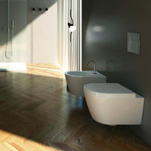 Carregar imagem no visualizador da galeria, Par de Louças Sanitárias de Parede, Cor Branca, Série Landra