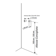 Carregar imagem no visualizador da galeria, Coluna de chuveiro de hidromassagem Black Spa Flat