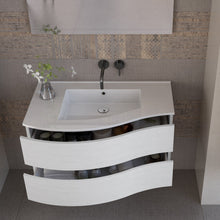 Carica l'immagine nel visualizzatore di Gallery, Mobile Bagno Sospeso 90cm Legno Larice Bianco Mood-762