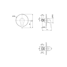 Carregar imagem no visualizador da galeria, Misturador de chuveiro embutido cromado monocomando | Star
