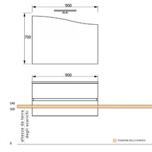 Carica l'immagine nel visualizzatore di Gallery, Mobile Bagno Sospeso 90cm Legno Eucalipto Grigio Mood-762