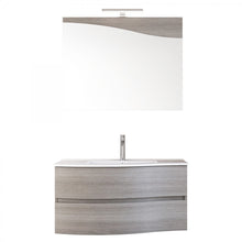 Carica l'immagine nel visualizzatore di Gallery, Mobile Bagno Sospeso 90cm Legno Eucalipto Grigio Mood-762