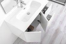 Carica l'immagine nel visualizzatore di Gallery, Mobile bagno sospeso 100 cm bianco lucido