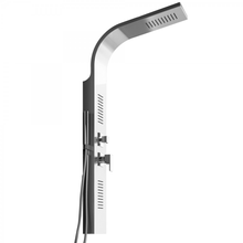 Carregar imagem no visualizador da galeria, Coluna de duche de hidromassagem Perla em aço escovado