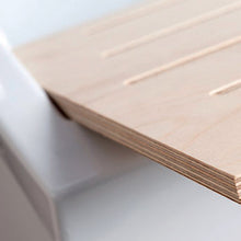 Carregar imagem no visualizador da galeria, Armário de lavanderia 50x45 branco fosco com coluna de ABS