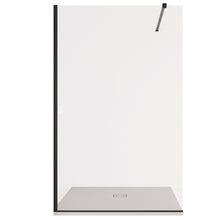 Carica l'immagine nel visualizzatore di Gallery, Box Doccia Walk In Con Profili Neri H195 Osiride Black 120 140
