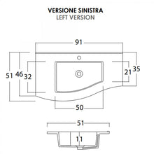 Carica l'immagine nel visualizzatore di Gallery, Mobile Bagno Sospeso 90cm Legno Larice Bianco Mood-762