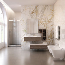 Carica l'immagine nel visualizzatore di Gallery, Mobile Bagno Sospeso 120cm Effetto Legno Rovere Scuro Duo 192