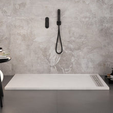 Carica l'immagine nel visualizzatore di Gallery, Piatto Doccia In Marmoresina Bianco Effetto Pietra Cemento STAR RELAX