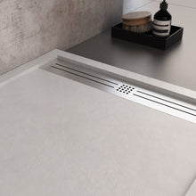 Carica l'immagine nel visualizzatore di Gallery, Piatto Doccia In Marmoresina Bianco Effetto Pietra Cemento STAR RELAX