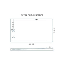 Carica l'immagine nel visualizzatore di Gallery, Piatto Doccia In Marmoresina Bianco Effetto Pietra Cemento STAR RELAX