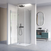 Carica l'immagine nel visualizzatore di Gallery, Porta Doccia 2 Lati Porta Pieghevole E Lato Fisso H195cm 6mm REA