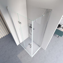 Carica l'immagine nel visualizzatore di Gallery, Porta Doccia 2 Lati Porta Pieghevole E Lato Fisso H195cm 6mm REA