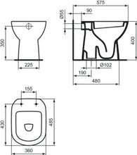 Carregar imagem no visualizador da galeria, VASOS | I.VIDA A |
 Vaso sanitário de chão com ralo não UNI
