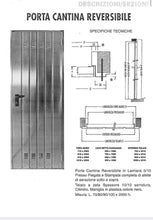 Carregar imagem no visualizador da galeria, Porta de adega galvanizada com moldura e fechadura 70x180 
