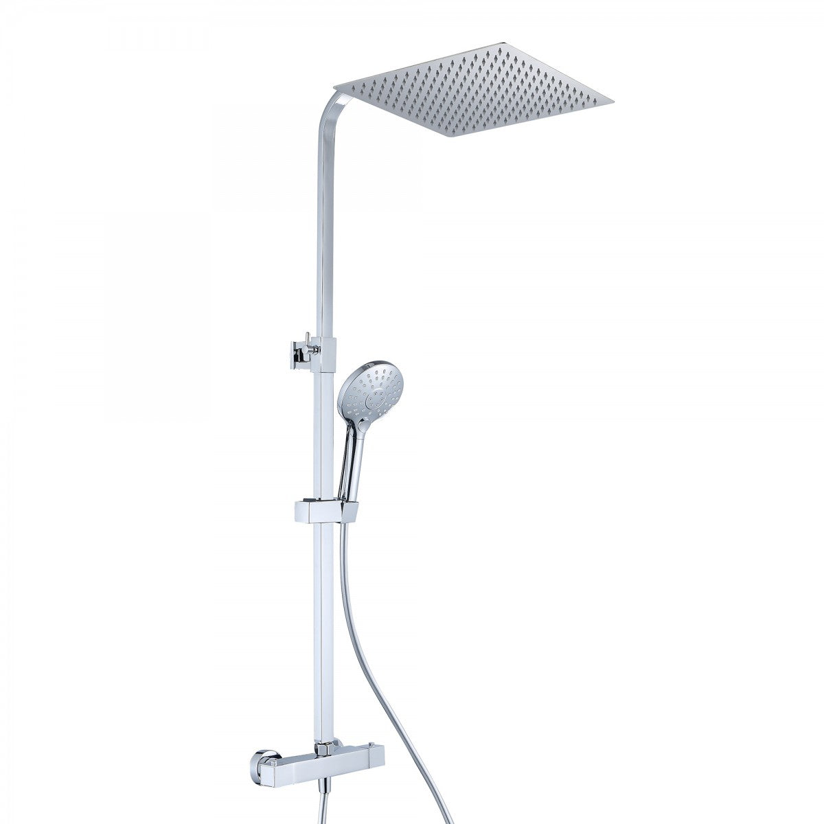 Colonna Doccia Con Soffione Doccette Miscelatore Termostatico Soffione 30x30 POIANA