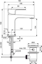 Carica l&#39;immagine nel visualizzatore di Gallery, Ideal Standard 
RUBINETTERIA | CERAFINE D | Miscelatore monocomando per lavabo
