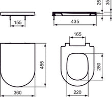 Carica l&#39;immagine nel visualizzatore di Gallery, Ideal Standard Coppia sanitari VASI | BLEND CURVE | T375101 Vaso a terra universale filo parete AquaBlade®
