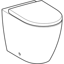 Carregar imagem no visualizador da galeria, Conjunto de sanita de chão Geberit iCon, encostada à parede, fixação oculta, sem rebordo, com assento sanitário
