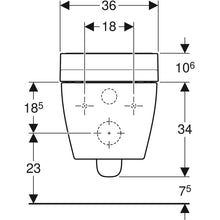 Carregar imagem no visualizador da galeria, Elemento completo para sanita suspensa Geberit AquaClean Tuma Comfort Secções:
