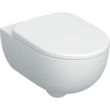 Carregar imagem no visualizador da galeria, Conjunto de sanita suspensa Geberit Selnova Premium, sanita com descarga, fixação oculta, sem rebordo, com assento sanitário
