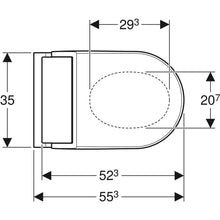 Carregar imagem no visualizador da galeria, Elemento completo para sanita suspensa Geberit AquaClean Tuma Comfort Secções:
