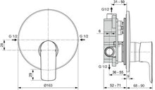 Carregar imagem no visualizador da galeria, Ideal Standard SHOWER | CONNECT AIR | Misturador monocomando de encastrar para duche
