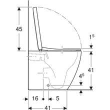 Carregar imagem no visualizador da galeria, Conjunto de sanita de chão Geberit iCon, encostada à parede, fixação oculta, sem rebordo, com assento sanitário
