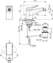 Carregar imagem no visualizador da galeria, Torneiras Ideal Standard | CONCA | Misturadora monocomando para bidé
