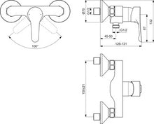 Carica l&#39;immagine nel visualizzatore di Gallery, Ideal Standard DOCCIA | ALPHA | Miscelatore monocomando esterno per doccia

