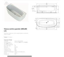 Carregar imagem no visualizador da galeria, BANHEIRAS | DEA | Banheira autônoma 180x80 cm
