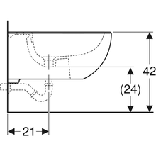 Carica l&#39;immagine nel visualizzatore di Gallery, Bidet sospeso Geberit Selnova Premium, fissaggio nascosto
