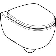 Carregar imagem no visualizador da galeria, Conjunto de vaso sanitário suspenso Geberit Selnova Premium, com descarga, fixação oculta, Rimfree, com assento sanitário. 
