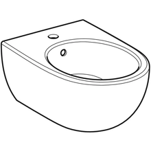 Carica l&#39;immagine nel visualizzatore di Gallery, Bidet sospeso Geberit Selnova Premium, fissaggio nascosto
