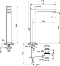 Carica l&#39;immagine nel visualizzatore di Gallery, Ideal Standard 
LAVABI | EDGE |  Miscelatore monocomando da appoggio su piano
