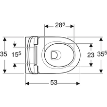 Carregar imagem no visualizador da galeria, Conjunto de sanita de chão Geberit Selnova, sanita de descarga, encostada à parede, saída horizontal ou vertical, fixação oculta, Rimfree, com assento sanitário
