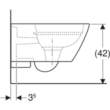 Carregar imagem no visualizador da galeria, Sanita suspensa Geberit Smyle Square com fixação oculta, Rimfree
