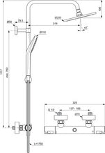 Carregar imagem no visualizador da galeria, IDEAL STANDARD. CHUVEIRO | CERATHERM T50 | Coluna de duche com misturadora termostática
