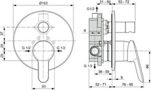 Carregar imagem no visualizador da galeria, Ideal Standard CHUVEIRO | ALPHA | Misturador de banheira/chuveiro embutido
