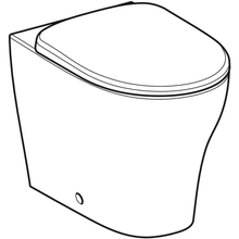 Carregar imagem no visualizador da galeria, Conjunto de sanita de chão Geberit Selnova, sanita de descarga, encostada à parede, saída horizontal ou vertical, fixação oculta, Rimfree, com assento sanitário
