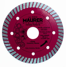 Carregar imagem no visualizador da galeria, DISCO DE GRÊS DIAMANTE MAURER 115 MM
