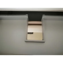 Carregar imagem no visualizador da galeria, Armário de banheiro suspenso em carvalho com espelho e lâmpada LED. 80 
