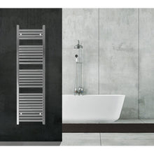 Carregar imagem no visualizador da galeria, Aquecedor de Toalhas para Radiador 150x45 Cromado Distância Central 40 cm 
