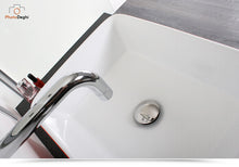 Carica l'immagine nel visualizzatore di Gallery, Piletta di scarico Click clack per lavabo o bidet con troppo pieno in ottone cromato UNIVERSALE
