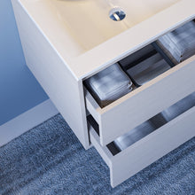 Carica l&#39;immagine nel visualizzatore di Gallery, Mobile Bagno Sospeso Bianco 60cm Con Specchio ALBA-60
