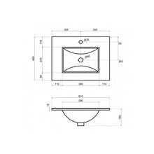 Carregar imagem no visualizador da galeria, Armário de banheiro suspenso em carvalho com espelho e 60 lâmpadas LED 
